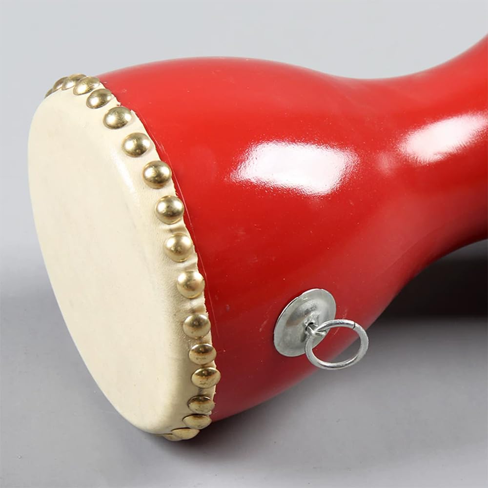 Tambor De Cintura Rojo Con Estampado De Dragón, Utilizado Para Festivales, Celebraciones, Vítores De Fanáticos Y Espectáculos De Danza