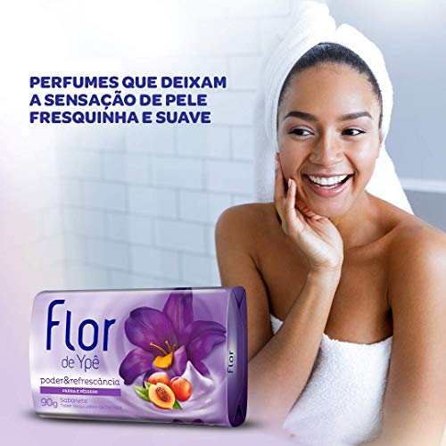Sabonete em Barra Suave Flor de Poder, Ypê, Roxo, 90 g