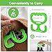 2 Pcs Grocery Bag Carrier Heavy Duty Grocery Bag Holders Easy to Carry Plastic Holder Comfortable Grip Handle Holder Shopper Accessories for Carrying Shopping Bags Grocerys Bags Buckets More(green)