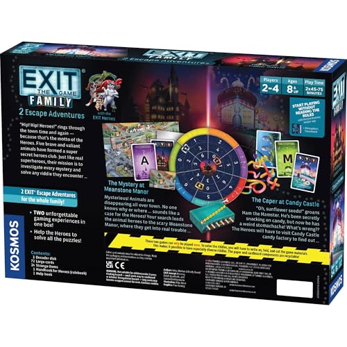 Thames & Kosmos EXIT: Family Heroes Card Game, Multi-color, 5.6 x 25.6 x 0.3 cm - Image 3