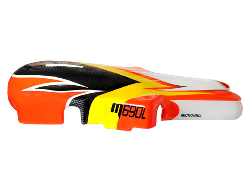 MICROHELI Airbrush Fiberglass Iron Man Canopy - M690L