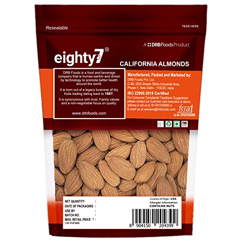 Image of Eighty7 California Almond, 250g