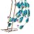 Evergreen Garden 33" Outdoor Solar Peacock Statue | Metal Peacock Decor LED Solar Lights | Garden Stake Lights | Patio Yard Garden Lawn Party Wedding Decoration