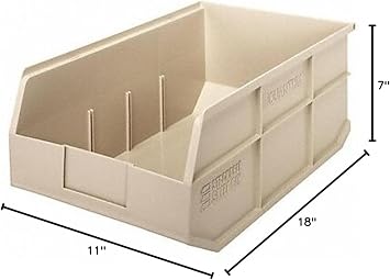 Quantum Storage SSB465 Stackable Shelf Bins Part Organizer - 18 x 11 x 7 - 6 Pack