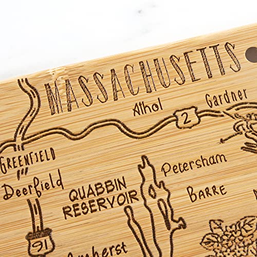 Tabla de Cortar Bamboo Forma de Massachusetts 42.6x23.5 cm miniatura 5