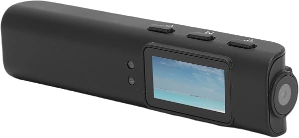 Asixxsix メガネスポーツカメラ、2.7K 30fps HD 110広角0.96インチディスプレイFPVカメラ、2軸安定化機能とロードカムアプリ付き、サイクリング、ハイキング、旅行、ペット、ウォーキ、仕事用 (黒) - 1