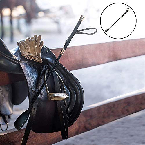 image for XIRGS Horse Riding Crop Whip Set, Faux Leather Handle Crop for Horse w