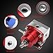 WENJTP Aluminum Adjustable Universal EFI Fuel Pressure Regulator Kit with 0-100psi Pressure Gauge AN6-6AN Fuel Line Hose Fitting Connectors Kit Blue&Red HTRACING