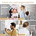 XUENIN 2 Pc Set Clear Acrylic Magnetic Calendar for Fridge - Color Monthly and Weekly Planner, Easy to Clean and use, Versatile Perfect for Organizing Schedule, Meal Plans, and Reminders