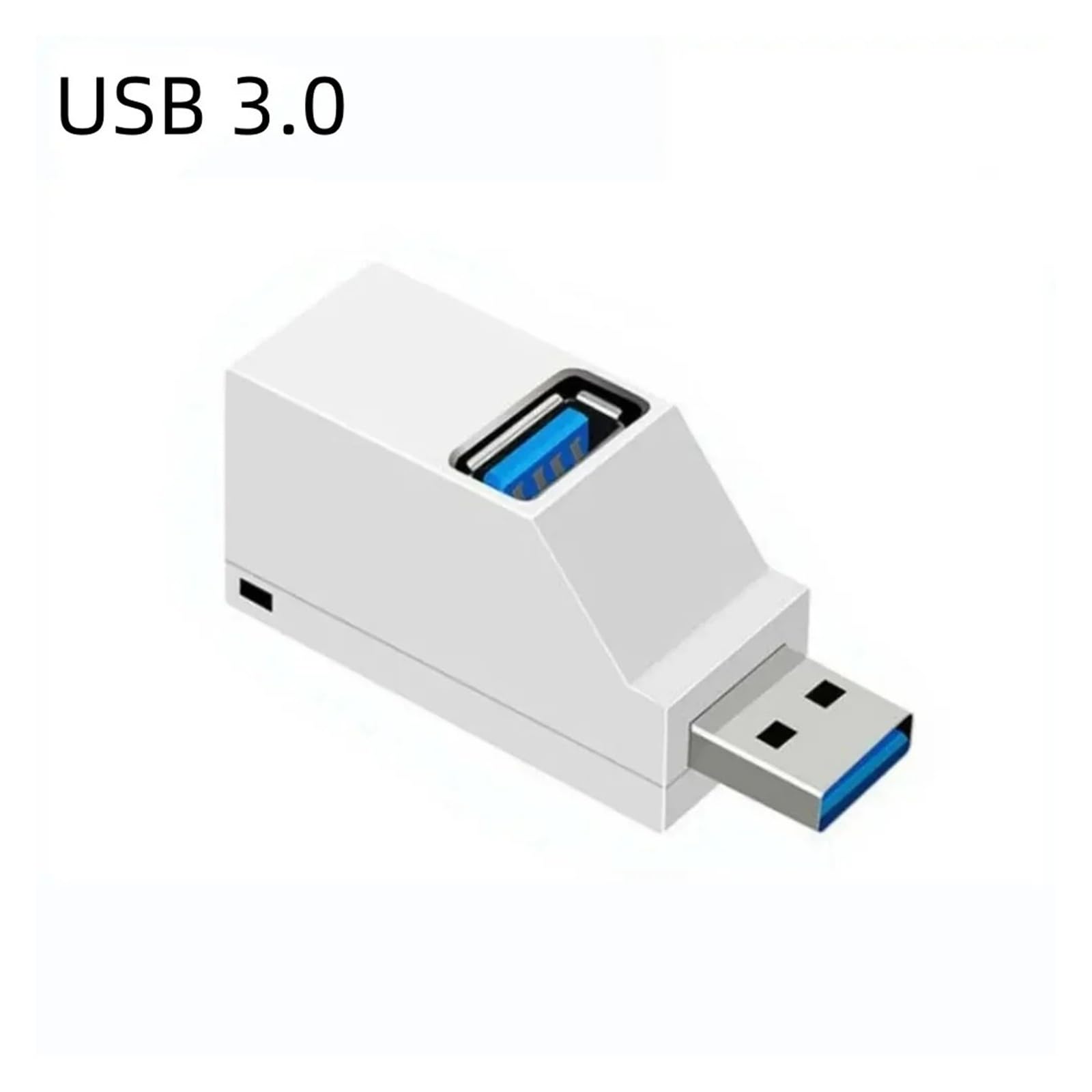 Koncentrator USB 3.0, 1-to-3 porty do mini rozdzielacza, przedłużacz Hi-Speed do PC, laptopa, czytnika kart U (USB 3.0 HUB White)
