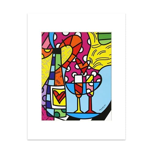 Britto Matted Let's Celebrate Poster Wall Art Print