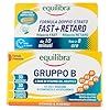 equilibra, Vitamine Gruppo B, Alto dosaggio B12 1000 mcg con Rilascio FAST e Fino a 8 Ore, Vegan, 30 Compresse Doppio Strato, Benessere Fisico-Mentale, Riduce Stanchezza e Affaticamento