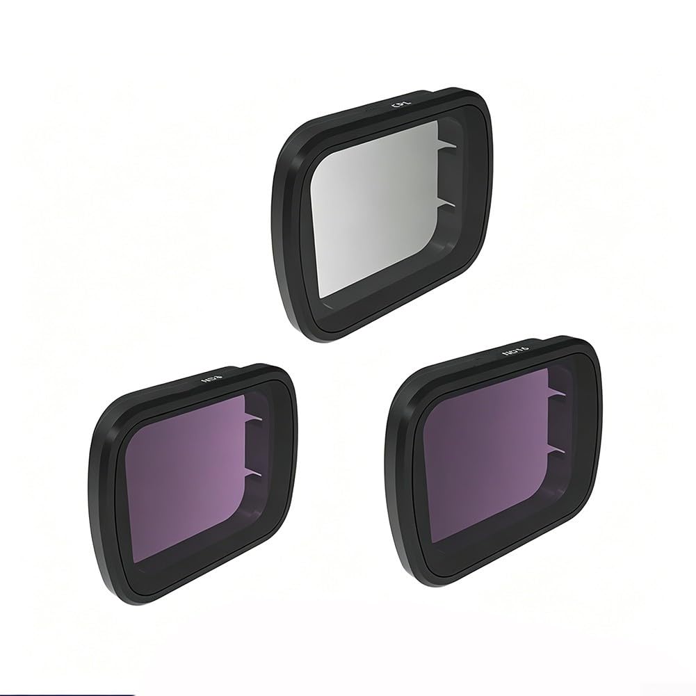 ReachMall Lot de filtres pour DJI Lito X1, CPL ND8 ND16 en verre optique pour réduction de l'éblouissement, photographie aérienne et utilisation vidéo