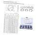 MUSISALY Assortment Kit Carbon Steel Circlip Retaining for Automotive Machinery and Industrial Applications Resistant Black Finish