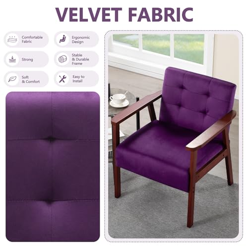 Sillón Plegable Polipiel Morado miniatura 5