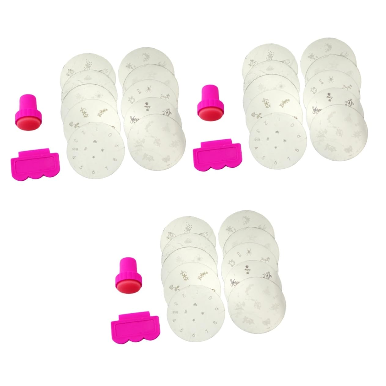 Mipcase 30pezzi Piastre Per Stamping Unghie Kit Completo Per Nail Art Con Stamper e Raschietto Design Unici Per Manicure Fai Te Compatte e Materiali Di Qualità