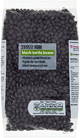 Tesco wholefood Black turtle beans 500g (5000358965704)