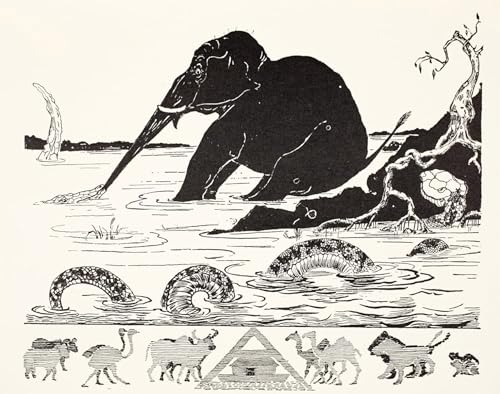 Toile Éléphant Rudyard Kipling Déco Murale Inspirante Bureau