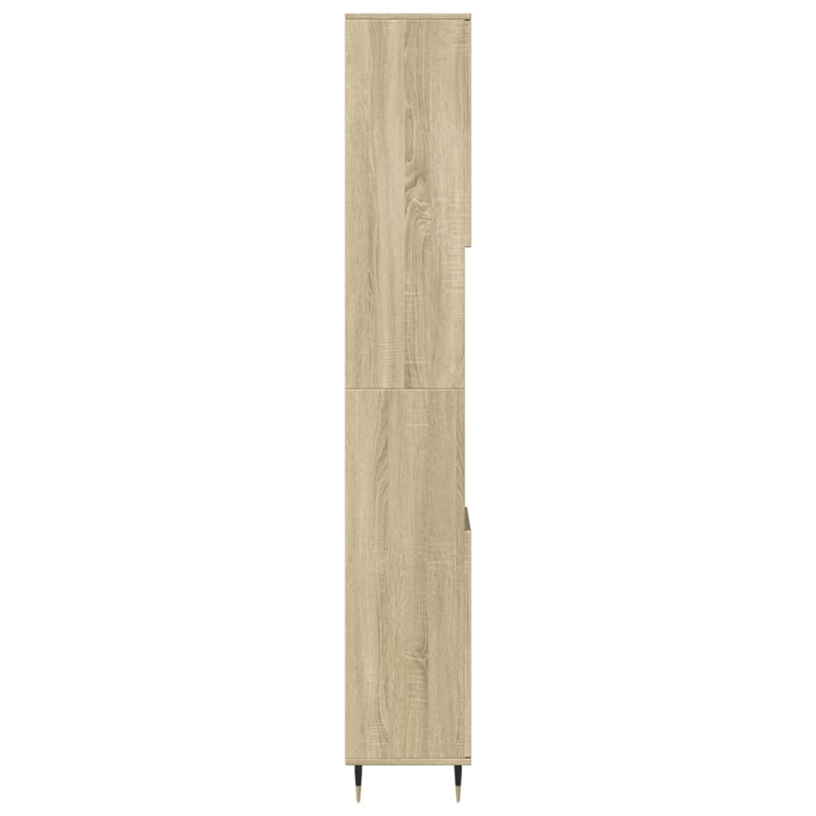 Szafka łazienkowa dąb Sonoma 30 x 30 x 190 cm, materiał drewnopochodny z 6 półkami, do łazienki