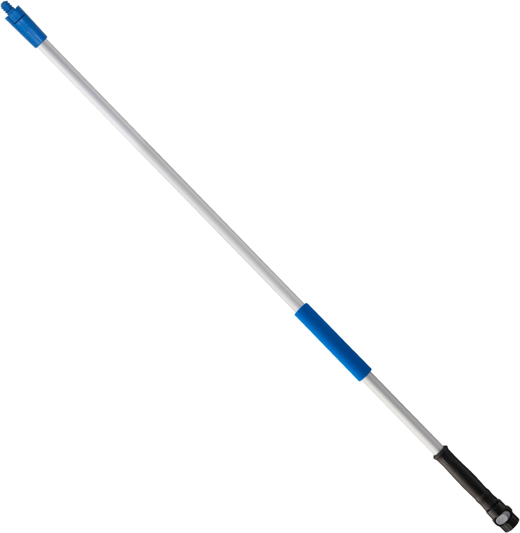 Unger Professional Lock-On 48” Water Flow HydroPower Extension Pole, Compatible with Water-Flow Brushes, Cleaning Supplies, Use with Scrubber or Brush
