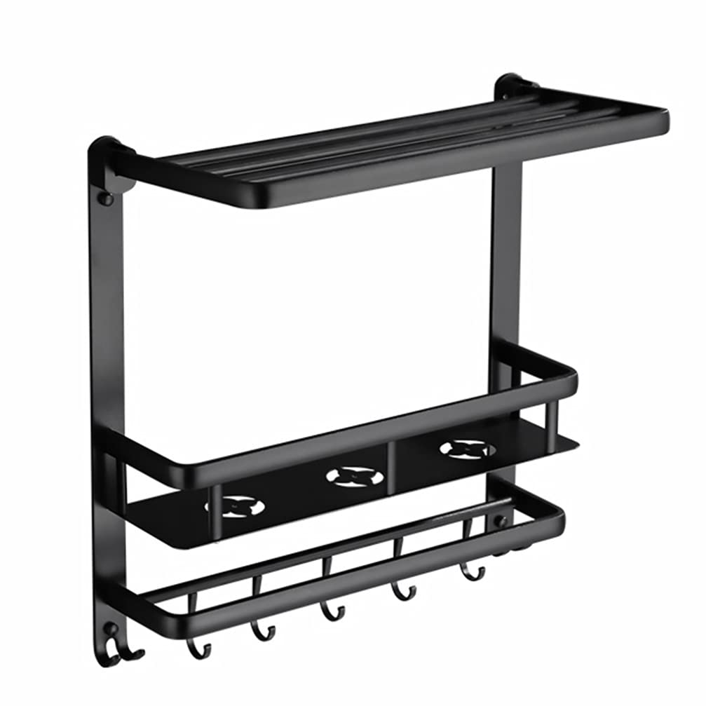 ZTIMEEBL Shower Caddy Basket Shelf with Towel Bar Rustproof Storage Organizer with Hooks for Bathroom and Kitchen