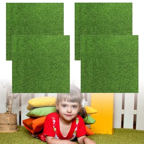 KARLOR Kunstrasen Set 5-teilig | Miniatur Rasen Für Deko & Basteln