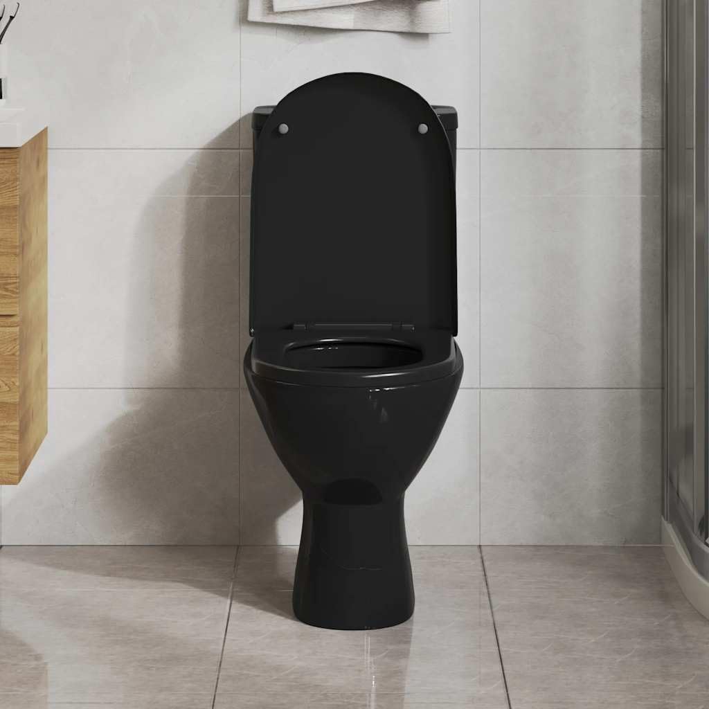 Asiento de inodoro con cierre suave y liberación rápida, de polipropileno duradero, universal, ovalado, con función de cierre suave, para baño, baño de invitados y sanitarios