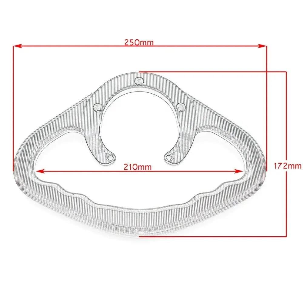 Accessoires Poignées Passager Poignée Réservoir Poignée Accoudoir pour Suzuki SV650 SV650S SV 650 V 650V SV1000 pour Bandit 1250 Poignée Maintien Passager Moto(Noir)