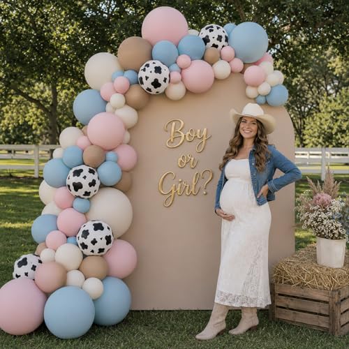 Image of Pink and Blue Balloons, Boy or Girl Gender Reveal Balloons