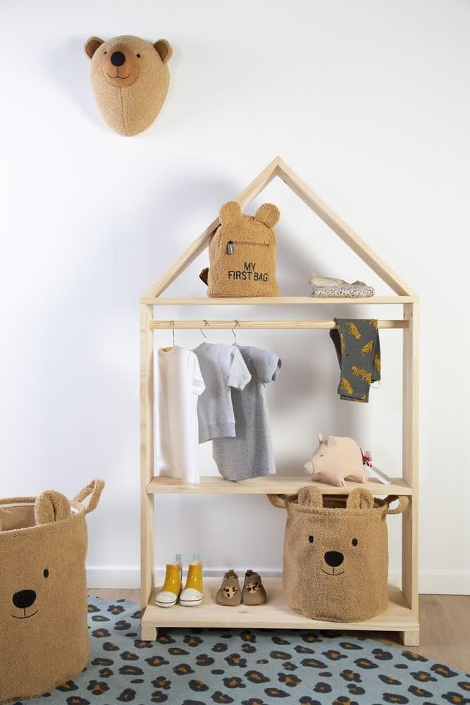 Panier de rangement Teddy Brun 30 x 30 cm - Childhome