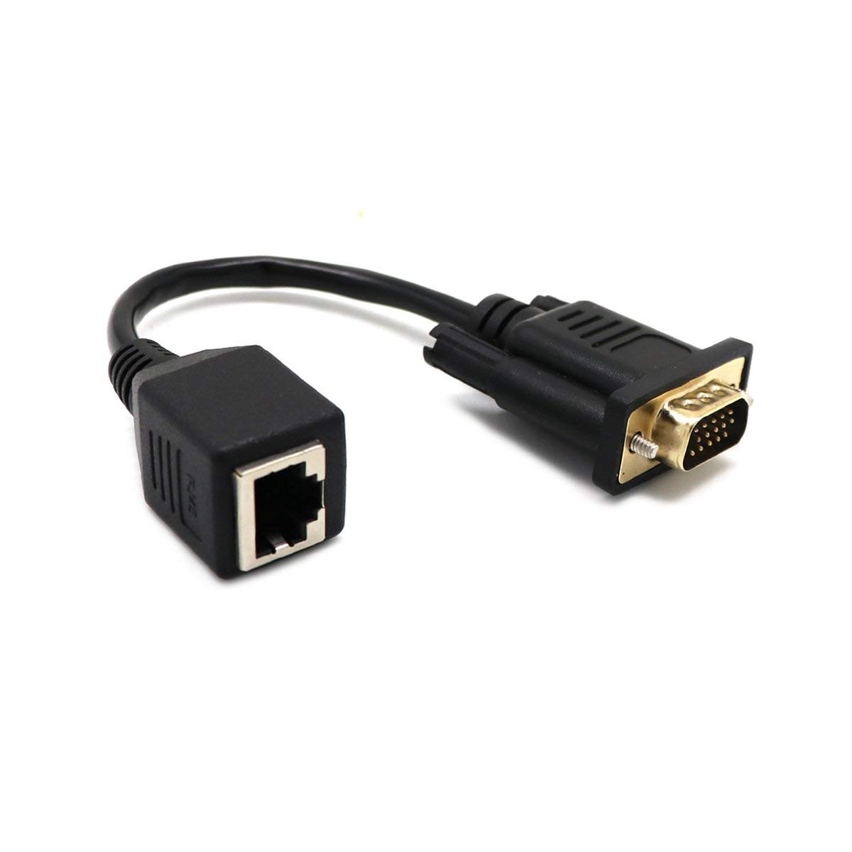 Vga to Rj45 Adapter, 0.Meters Vga Extender to LAN Cat5
