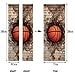 Produktbild Knncch 2 Panels Red Basketball Bild 3D Wandbilder Wandaufkleber Türaufkleber Tapete Aufkleber Home Decoration