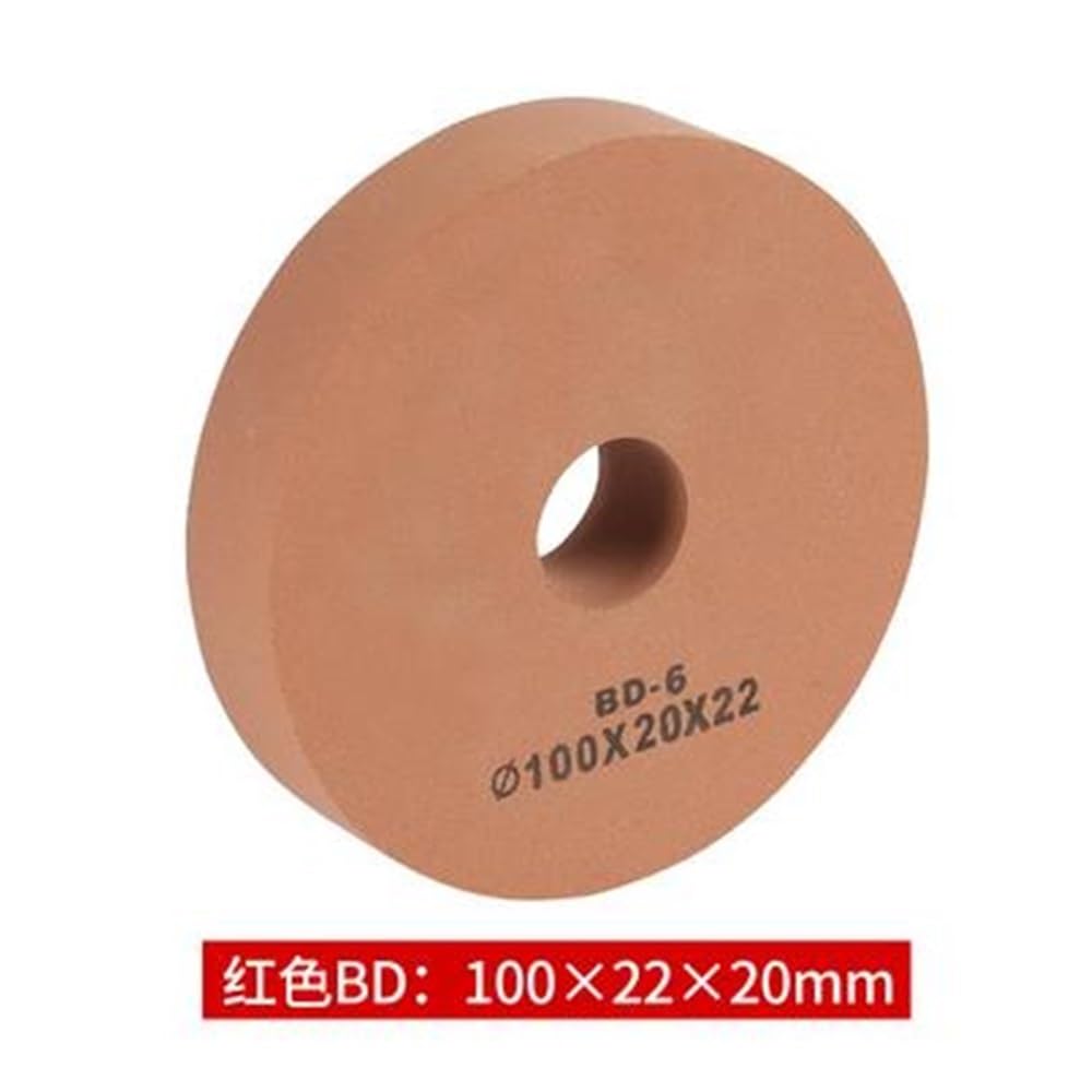 150/100 * 22mm Szklana Błoto BD Polerująca Tarcza Szlifująca, Drobna Tarcza Polerska Czerwona/Zielona, ​​Specjalnie Ukształtowana Maszyna Diamentowa Tarcza Szlifująca 1 szt. (Czerwona, 150x22x20mm)(Gr