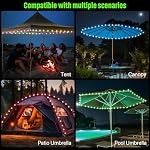 Waybelive LED Canopy String Lights, 16 Colors, Waterproof - Image 6