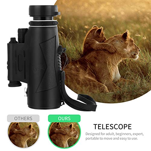 Mobestech Telescópio Monocular de Prisma Monocular de Alta Potência à Prova D'água à Prova de Choqu