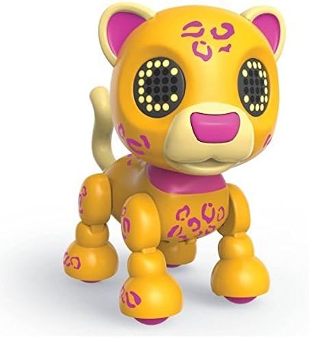 Zoomer Zupps Safari, Sprinter Interactive Cheetah with Lights, Sounds and Sensors