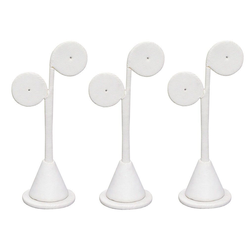 3-Pack White Leatherette 4.25