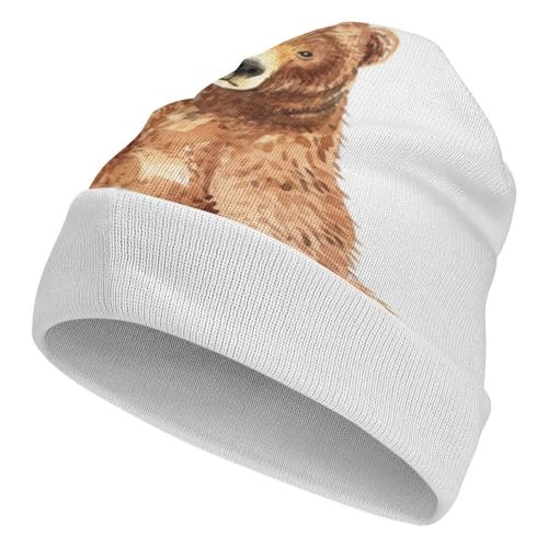 Bonnet tricoté haut de gamme au motif alligator pour un hiver élégant