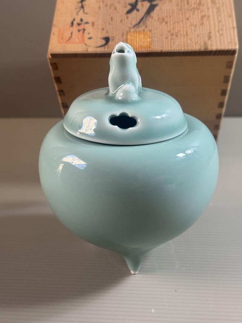 Amazon｜1544 鍋島焼 青磁獅子 香炉｜仏壇用香炉 オンライン通販