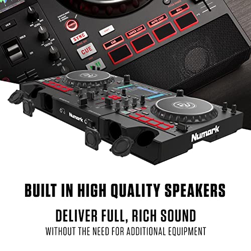 Dj Controller Bundle - Standalone Dj Set With 2 Channels, Speakers, Touch Screen, Wifi Streaming, Smart Light Controls, ​Fx And Dj Headphones - Numark Mixstream Pro And Hf175 #TOP3