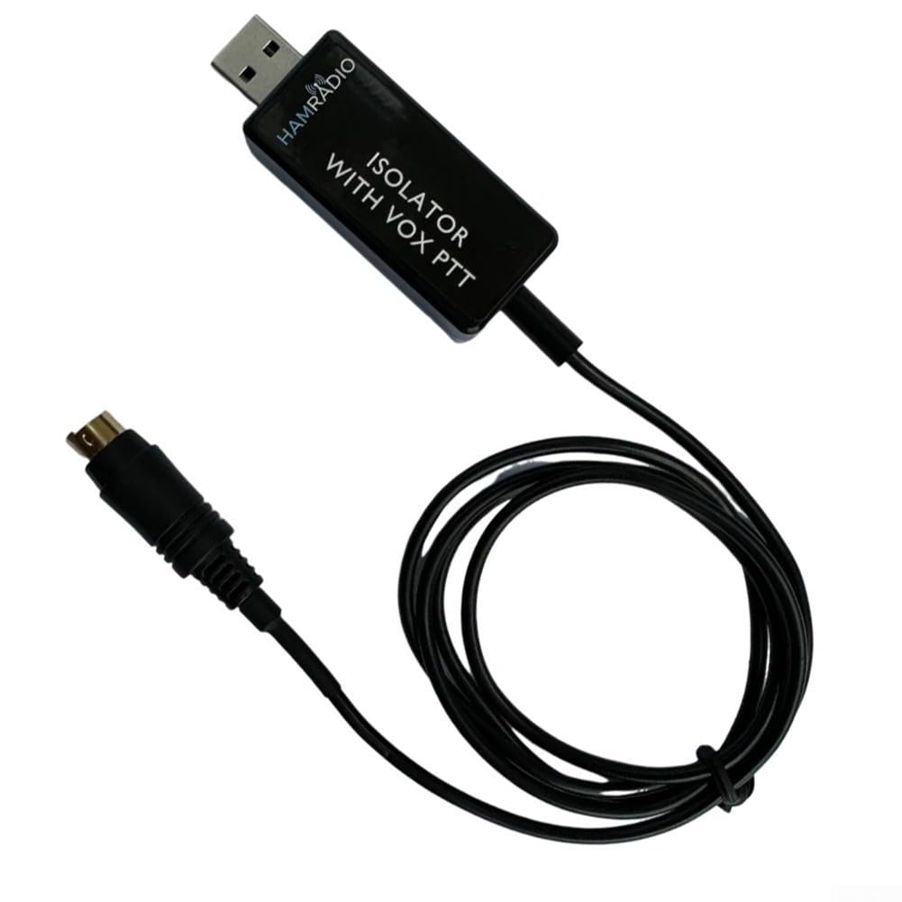 Ham Radio USB per adattatore audio con controllo PTT porta seriale e isolamento accoppiatore ottico per interfaccia modalità digitale (con connettore)