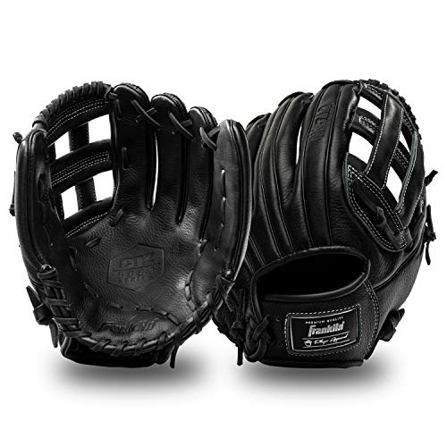 Franklin Sports Baseball Fielding Glove - Men's Adult and Youth Baseball Glove - CTZ5000 Black Cowhide Outfield Glove - 12.5" H-Web for Outfielders - image 8