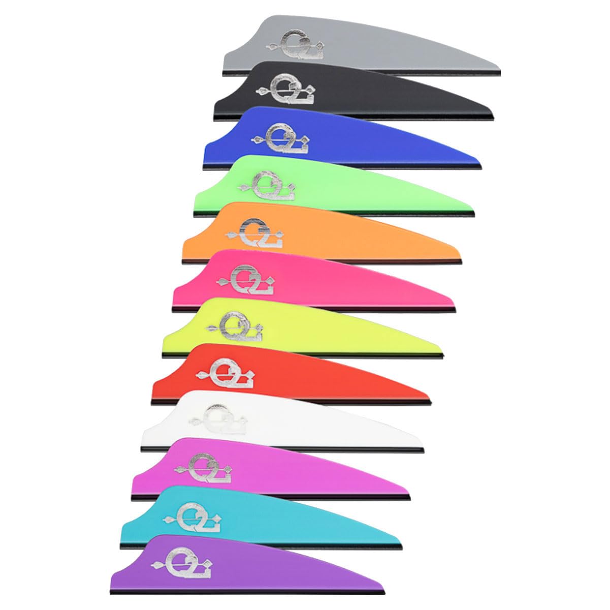 Q2i Fusion X-II Target Archery Vanes - Ultra-Lightweight with Tri-Fusion Vane Adhesion Technology for Archery Arrows Premium Arrow Fletching & Accessories for Archers - 2.1