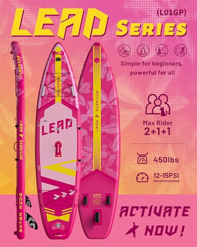 Image of iTAOSTAR Lead 12' x 35 inch /11' x 33 inch Stand Up Paddle Board, Inflatable SUP Board with 5 Fins Stable Design fo Youth, All Skill Levels, Lakes, Oceans