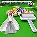 Billiard Pool Table Accessories Kit: 10 Piece Set with 2 Pool Table Brushes,2 Ferrule Polish Cloths,2 Cue Polish and Cleaning Cloths,Lint Roller,Dustpan and Broom,15 Marker Dots,15 Felt Repair Patches