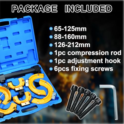 Zoomtools Universal Federspanner KFZ McPherson Federbein Fahrwerksfeder Stoßdämpfer Werkzeug 4500kg Tragfähigkeit