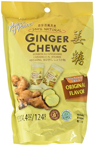 Prince Of Peace Natural Ginger Candy Chews Clip Strip 8 Piece, 0.02 Pound #TOP28