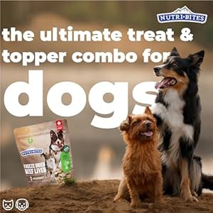   Nutri-Bites-Beef-Liver-Treats-for-Dogs-Cats-2-Pack-35-oz-Total-High-Protein-Freeze-Dried-Beef-Liver-Snacks-Single-Ingredient-No-Additives-Perfect-for-Training-Sensitive-Diets