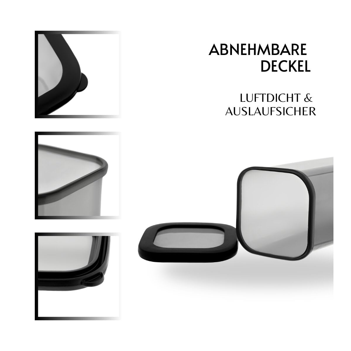 COFI 1453 18er Set Vorratsdosen mit Deckel, luftdicht - Küchen Organizer Aufbewahrungsboxen BPA frei - stapelbare Frischhaltedosen für Lebensmittel und Meal Prep