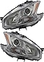 For Nissan Maxima Headlights Lamps Set 2009 2010 2011 2012 2013 2014 Halogen Driver and Passenger Side